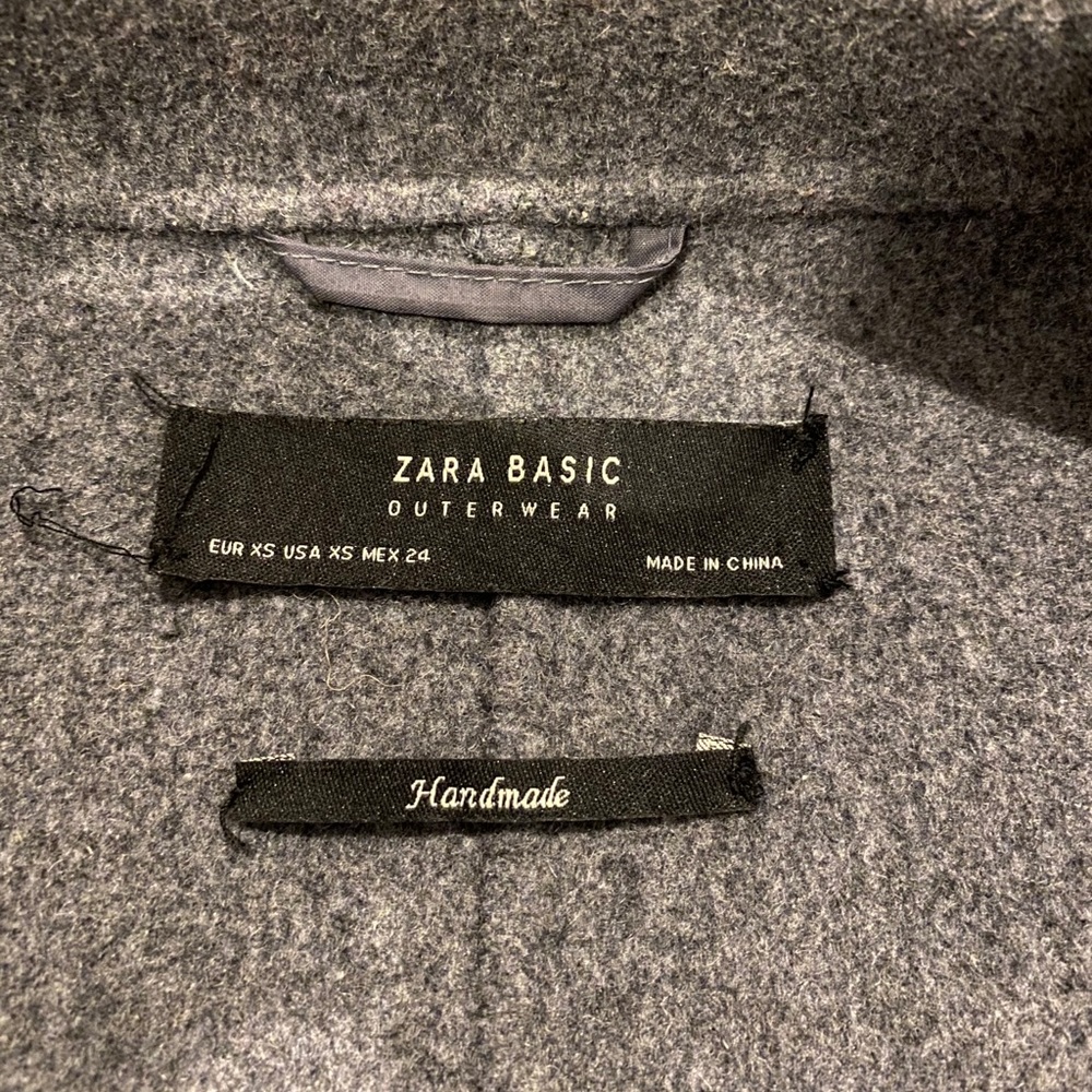🚫SOLD🚫ZARA basic gray coat - Picture 4 of 6